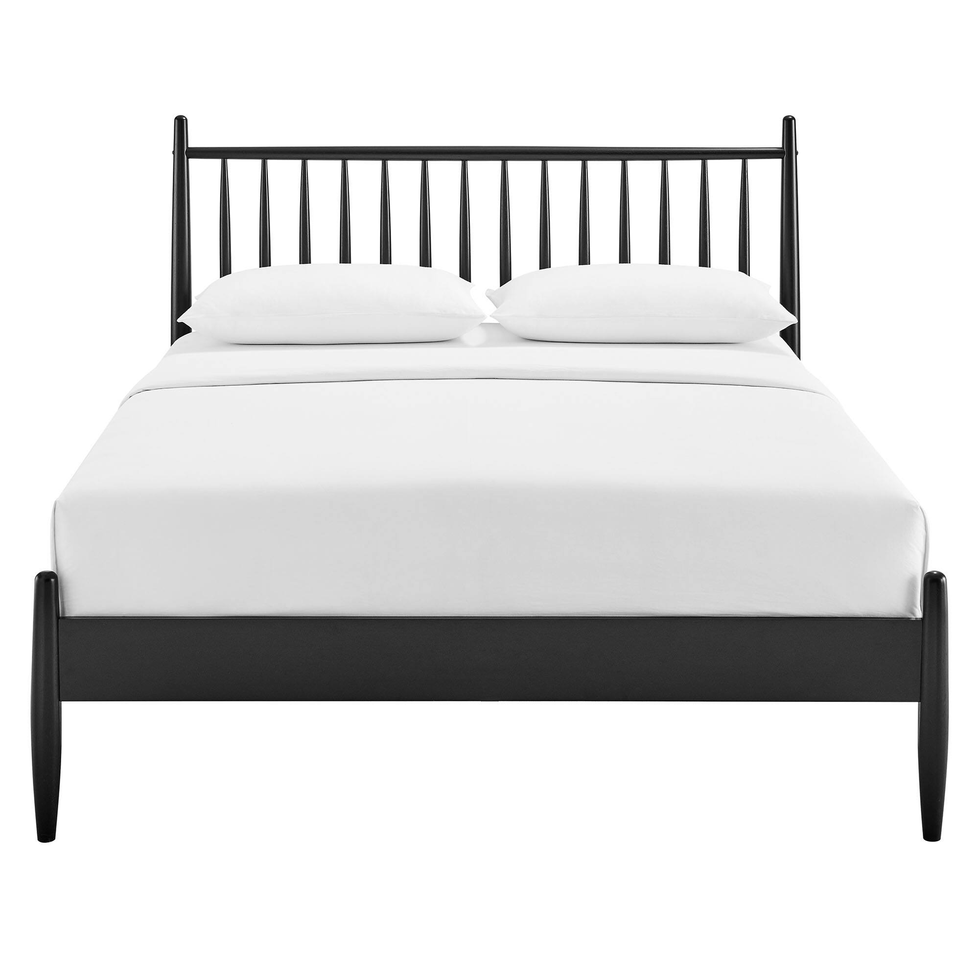 Alt View 4. Modway - Zane Size Spindle Bed by Modway - Black.