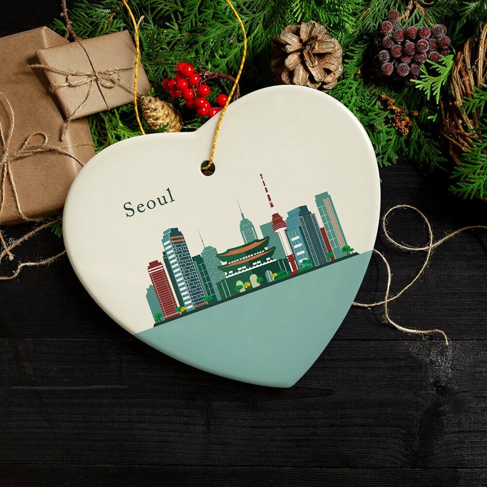 Back. OrnamentallyYou - Seoul Christmas Ornament Capital of South Korea Christmas Decoration - Multi-colored.