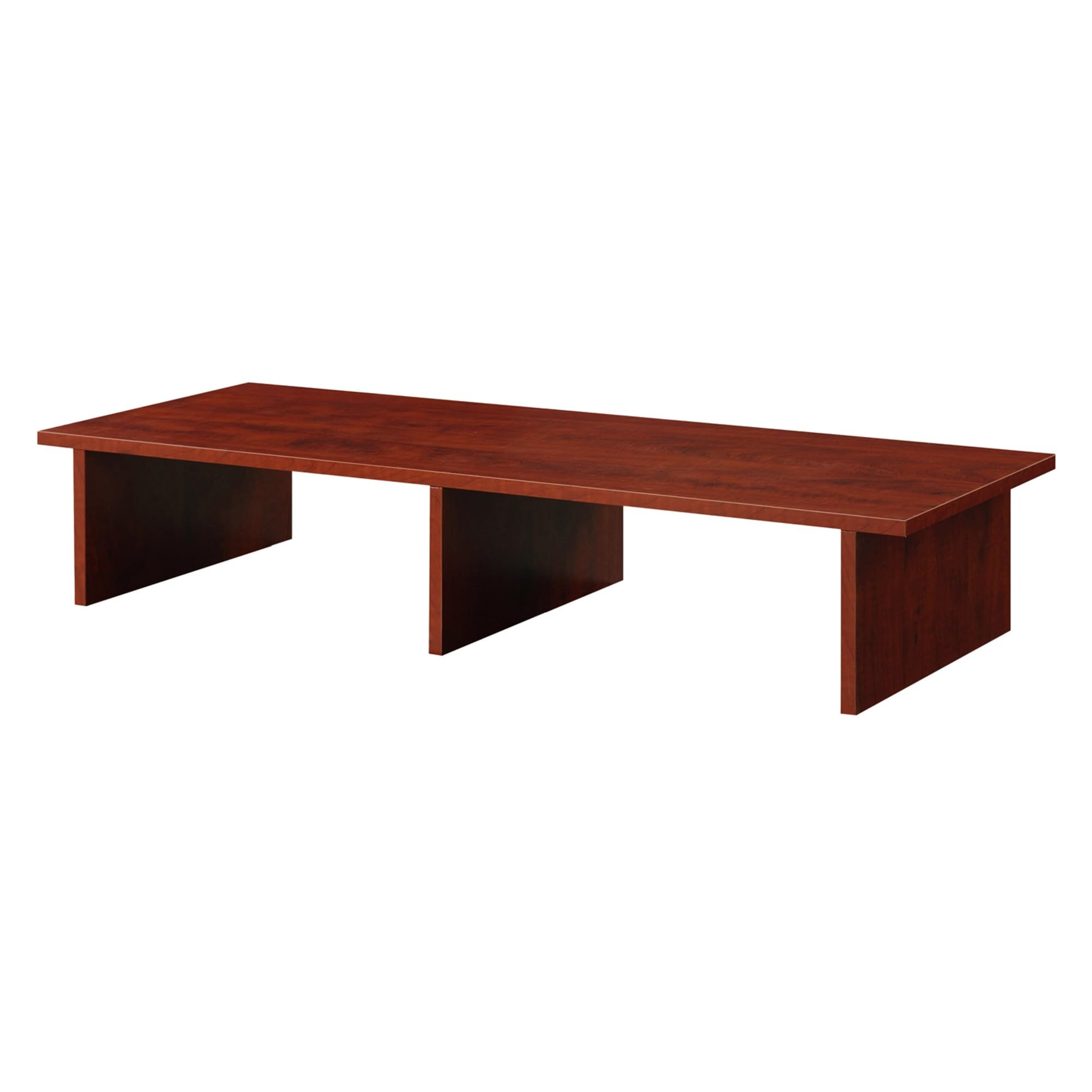 Front. Convenience Concepts - Designs2Go Large Monitor Riser - Cherry.