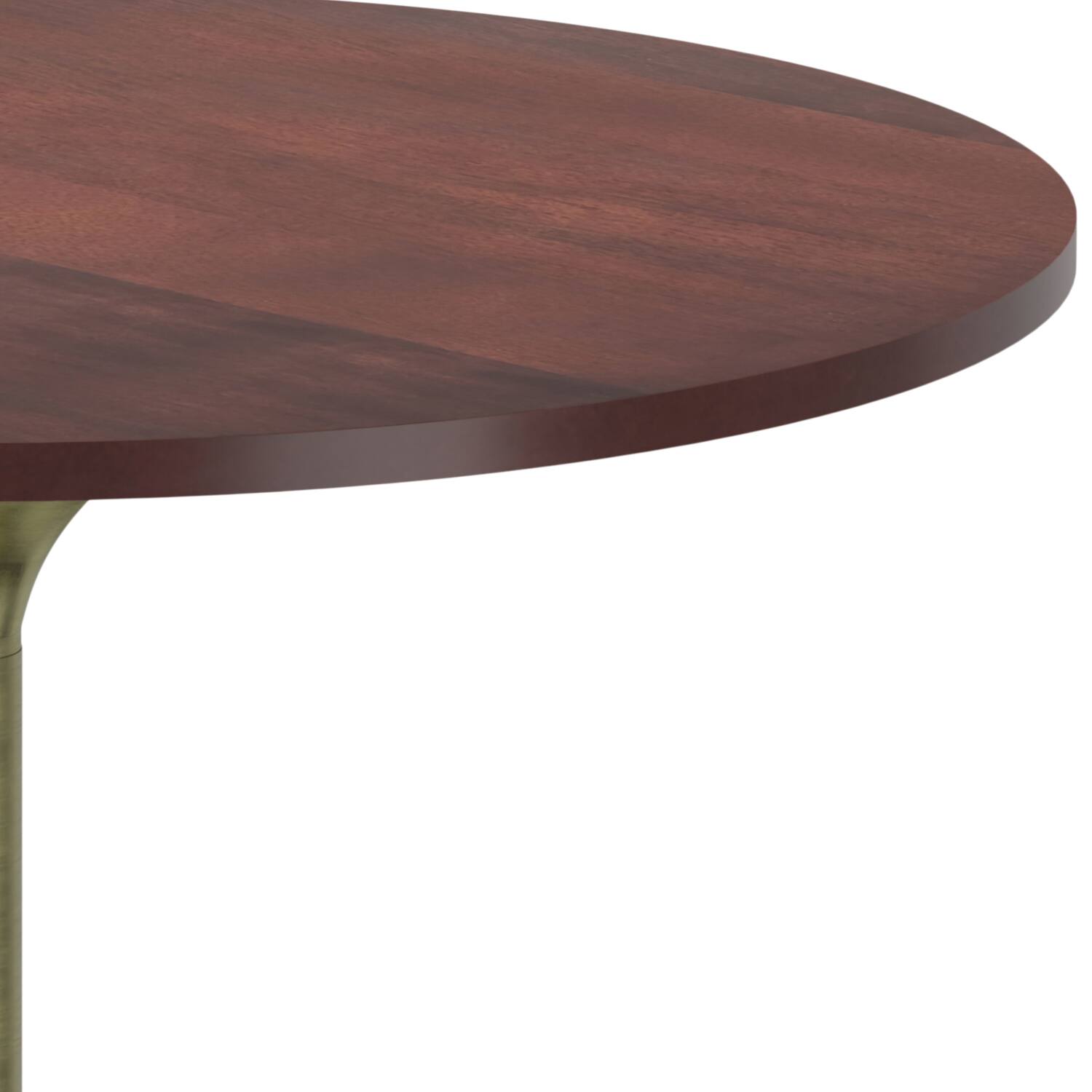 Alt View 13. Simpli Home - Radford Dining Table - Walnut/Antique Brass.