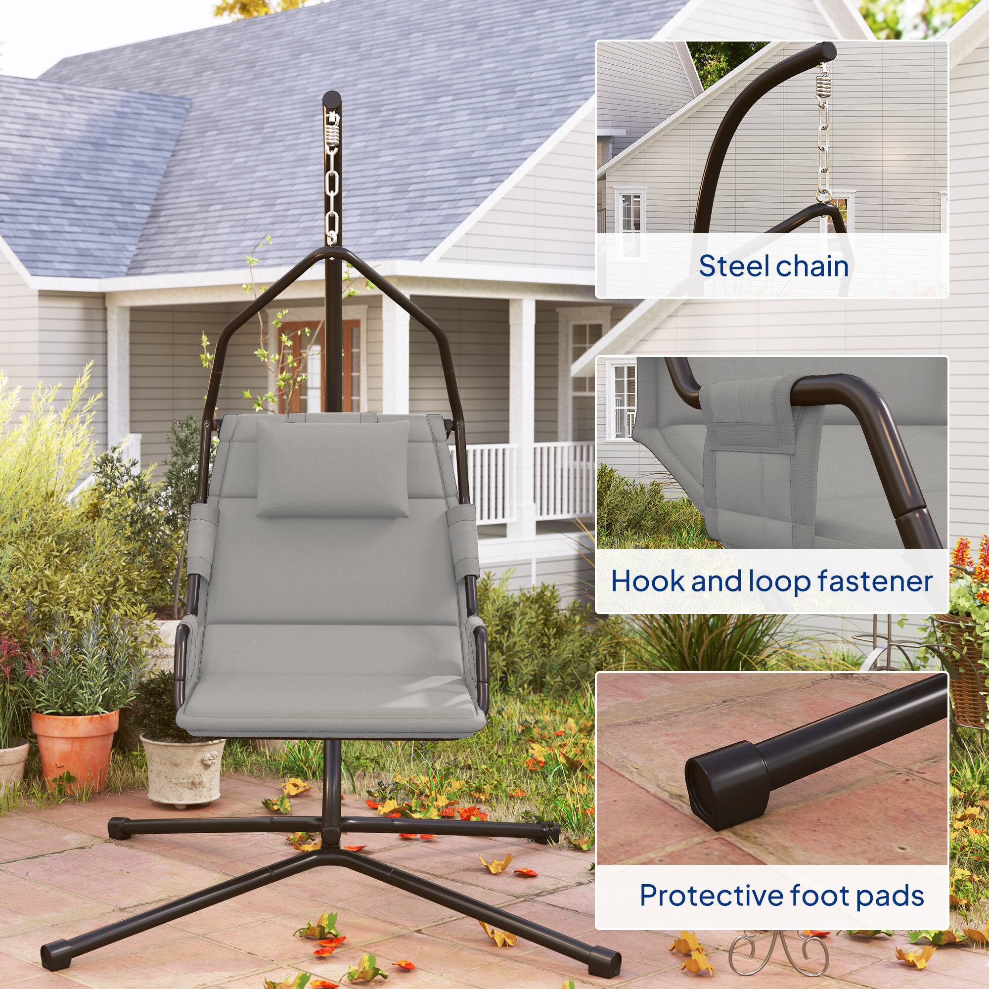 Steel chain, Hook and loop fastener, Protective foot pads