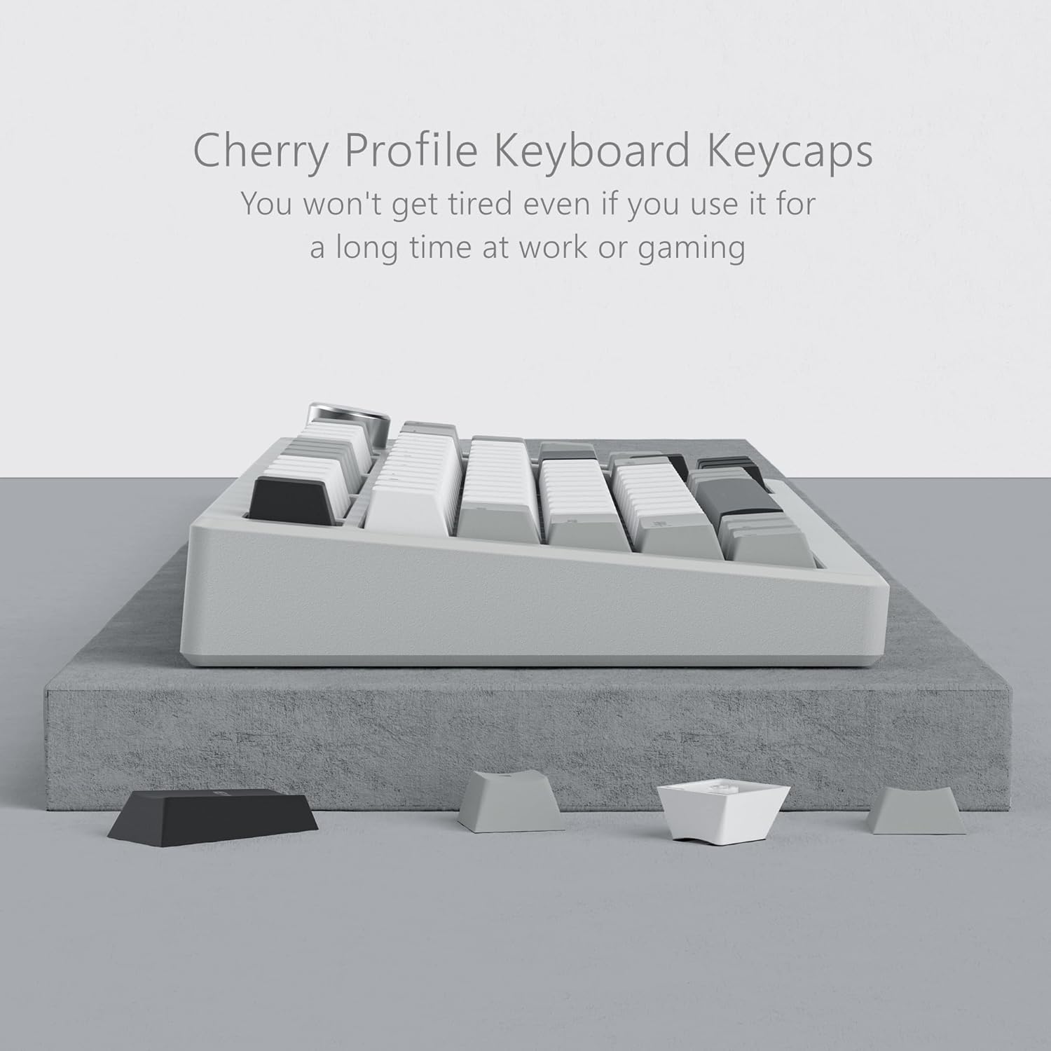 Cherry Profile Keyboard Keycaps  
You won't get tired even if you use it for a long time at work or gaming