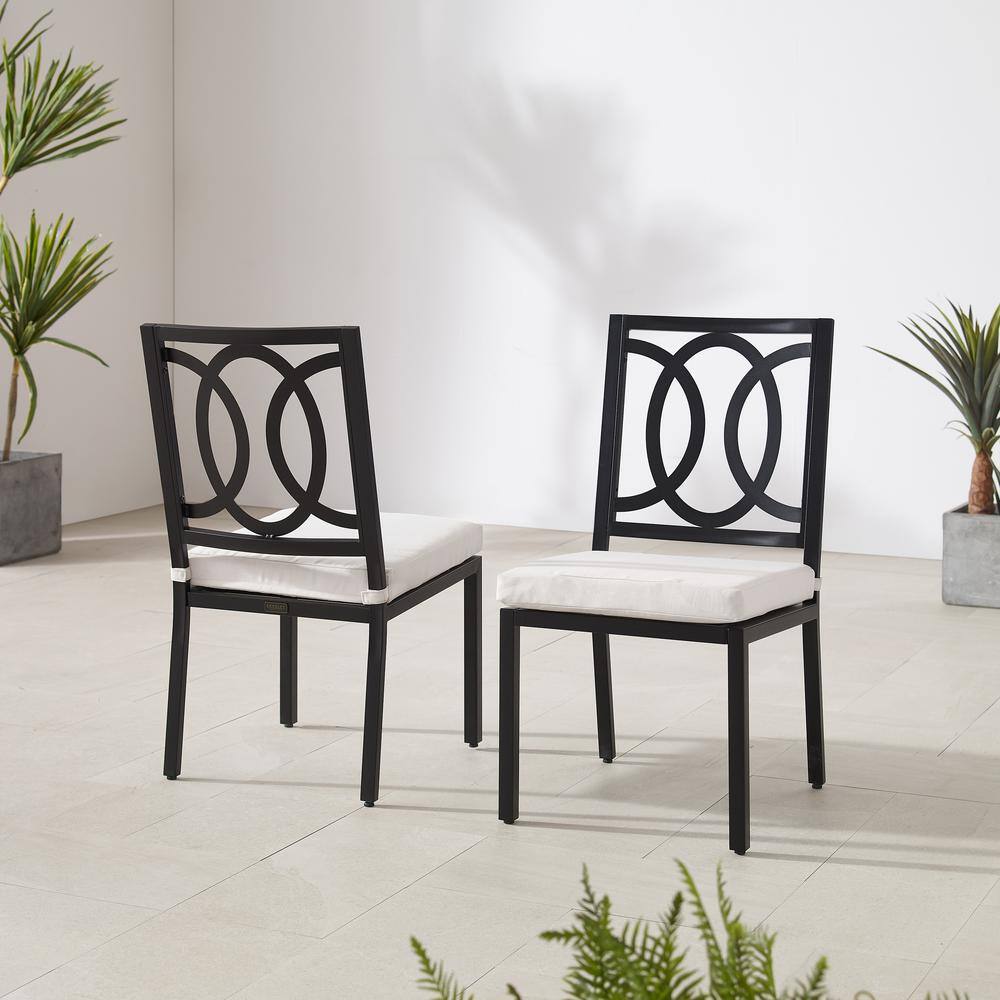 Alt View 9. Crosley Furniture - Chambers 2Pc Outdoor Dining Chair Set - 2 Chairs - Creme.