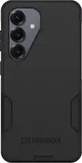 Front. OtterBox - Commuter Series Hard Shell for Samsung Galaxy S26 - Black.