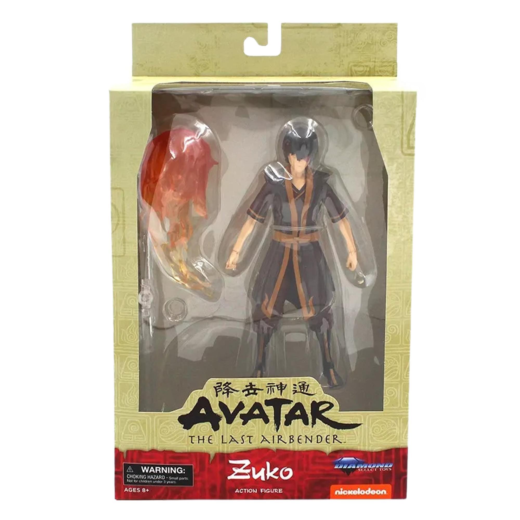 AVATAR THE LAST AIRBENDER  
降世神通  
ZUKO  
ACTION FIGURE  
WARNING: CHOKING HAZARD - Small parts. Not for children under 3 years.  
AGES 8+  
nickelodeon