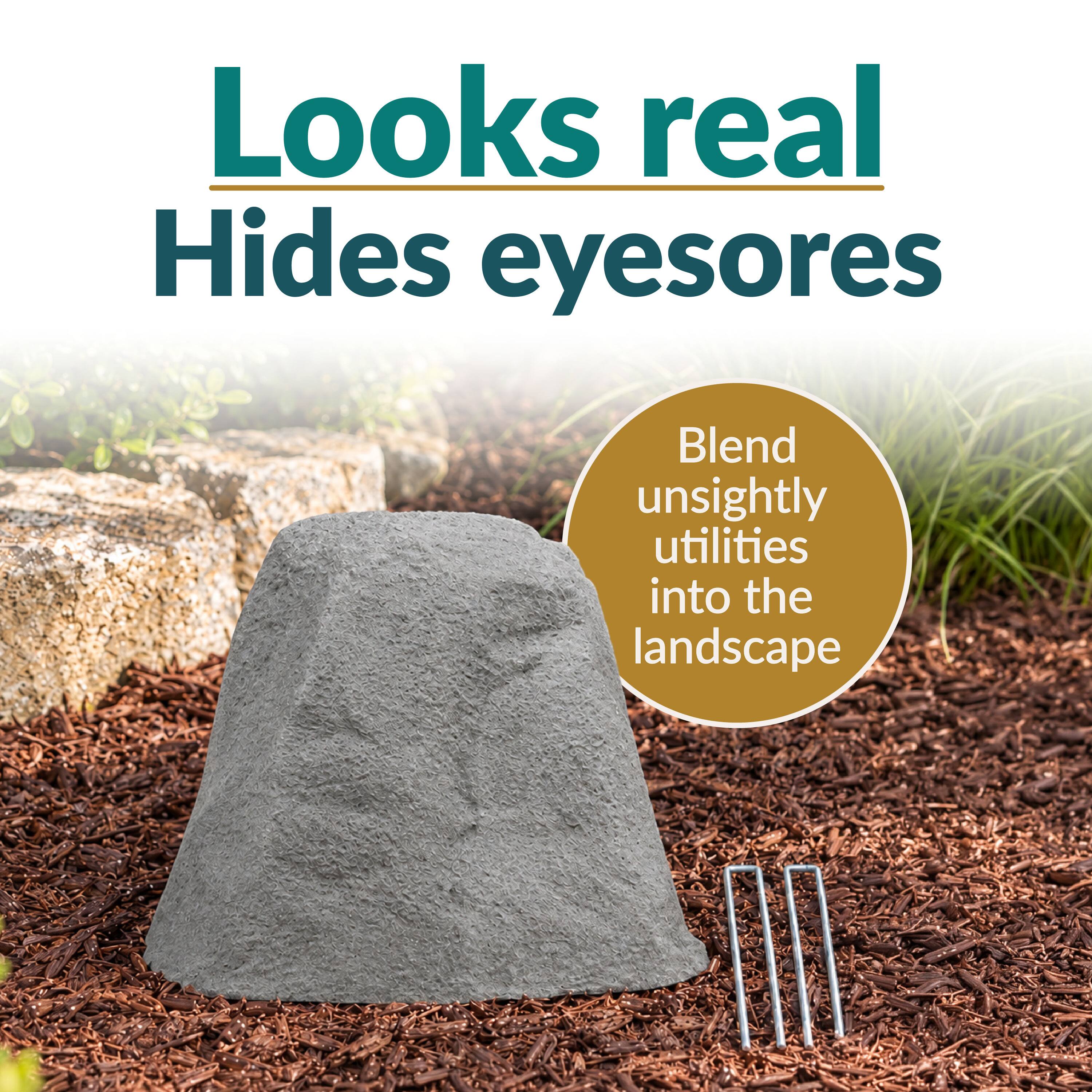 Looks real  
Hides eyesores  

Blend unsightly utilities into the landscape