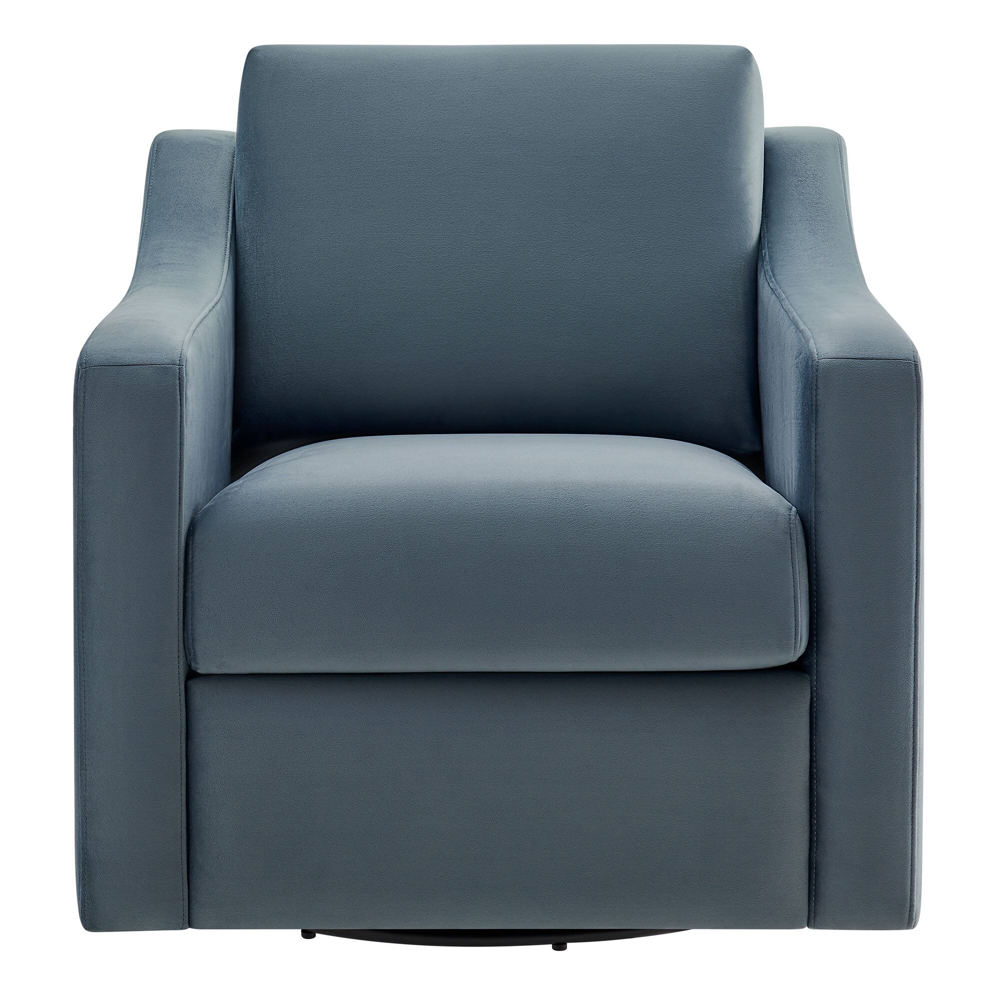 Alt View 2. Modway - Liora Performance Velvet Armchair by Modway - Blue.