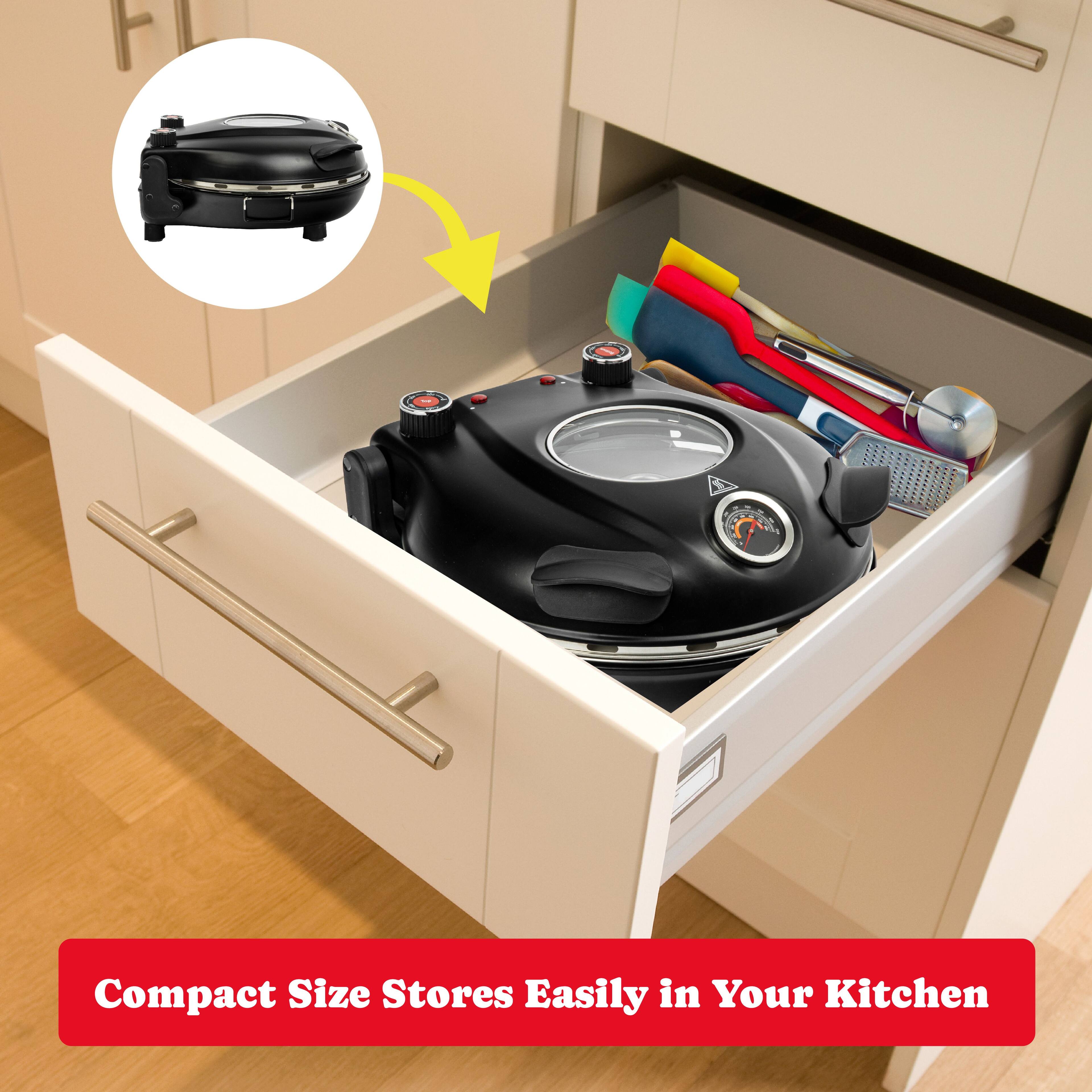 Compact Size Stores Easily in Your Kitchen