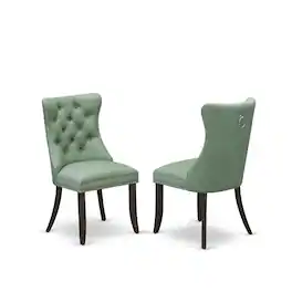 East West Furniture - Parsons Dining Chairs - Brown