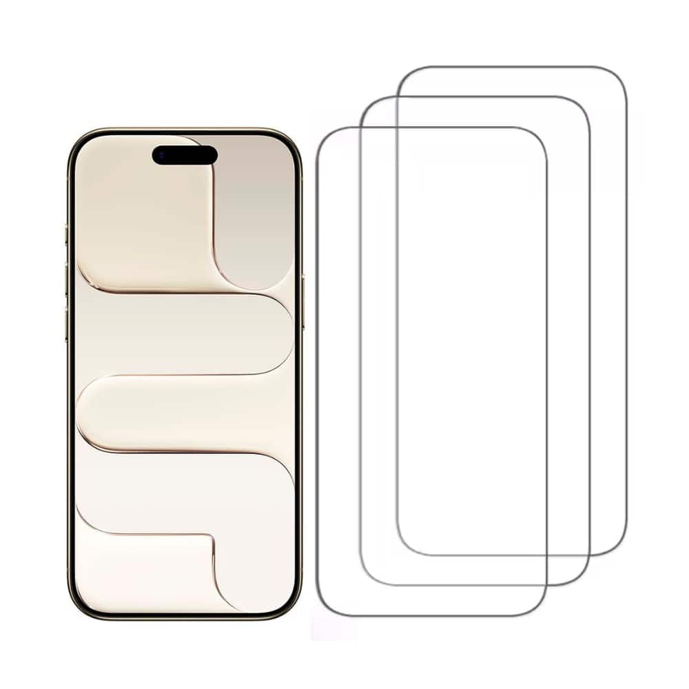 3pack Qixxronics Screen Protector For iPhone 17 Air [6.5 Inch] [Tempered Glass] Screen Protector Glass Protector - Clear