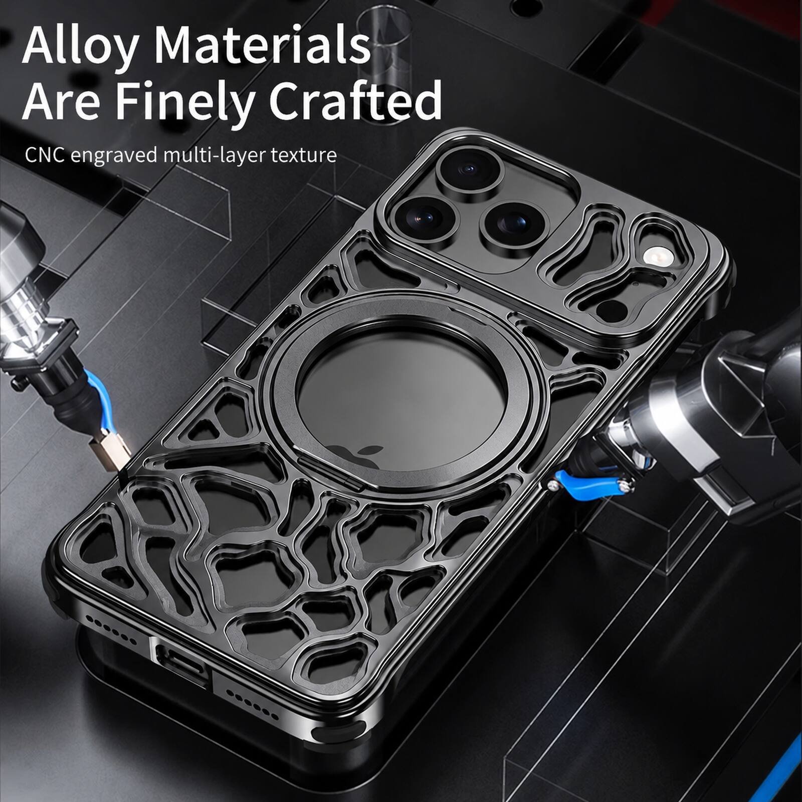 Alloy Materials Are Finely Crafted  
CNC engraved multi-layer texture