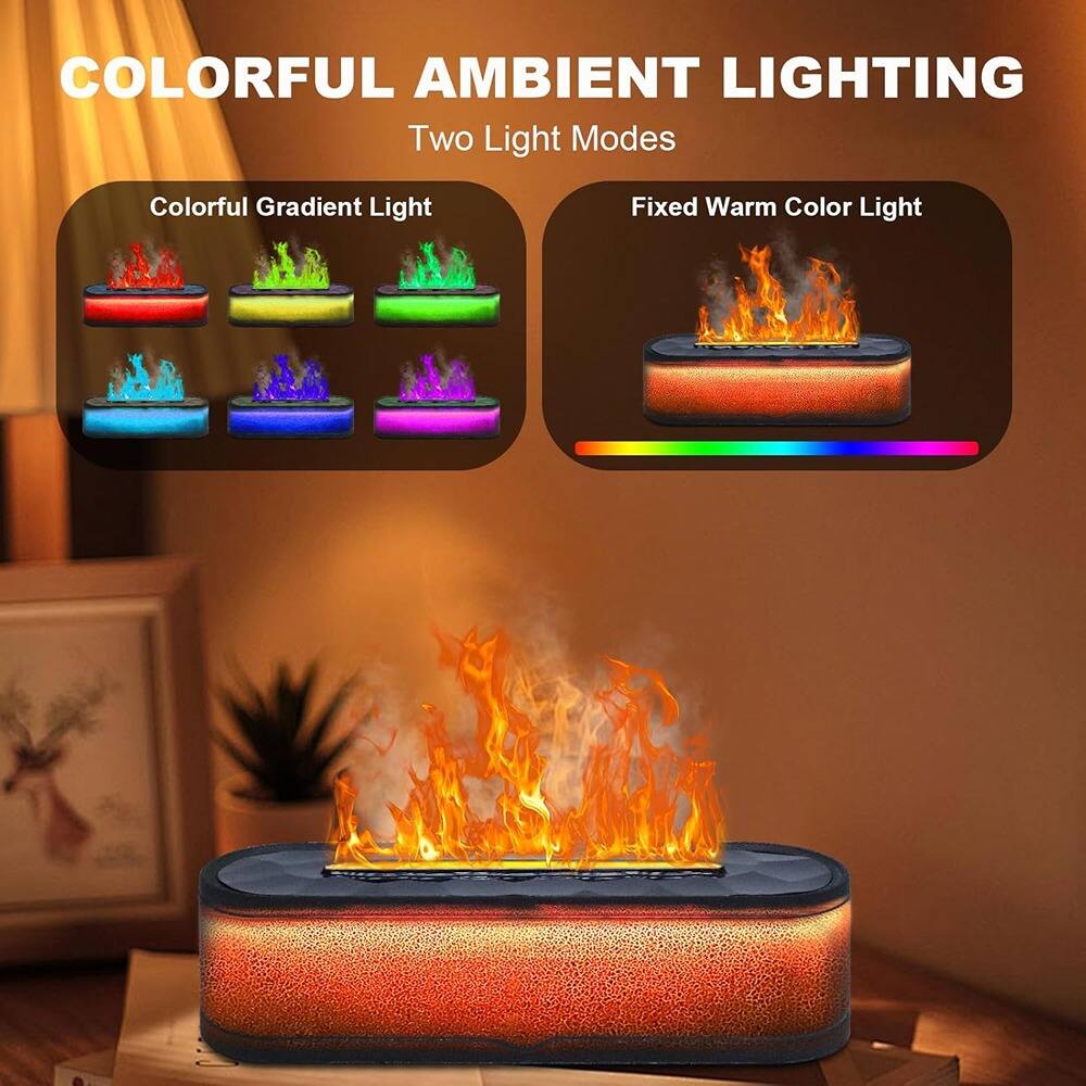 COLORFUL AMBIENT LIGHTING  
Two Light Modes  

Colorful Gradient Light  
Fixed Warm Color Light