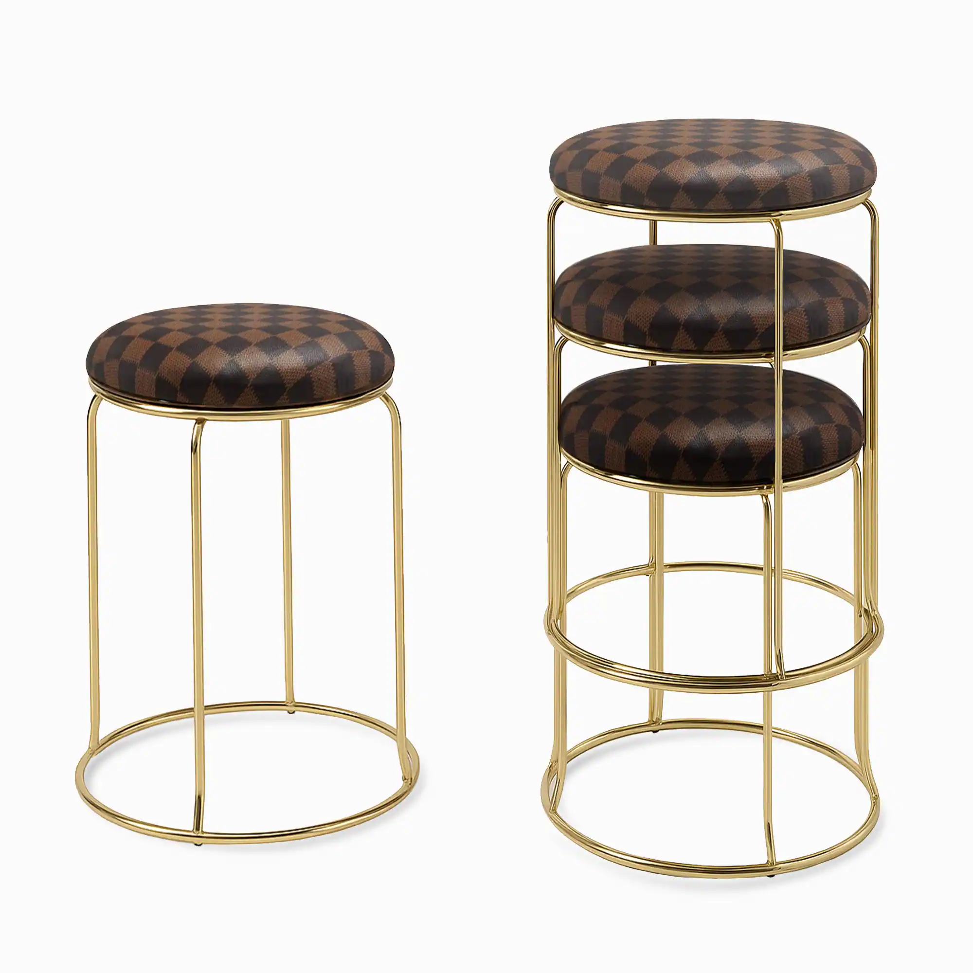 Checker brown, 18"