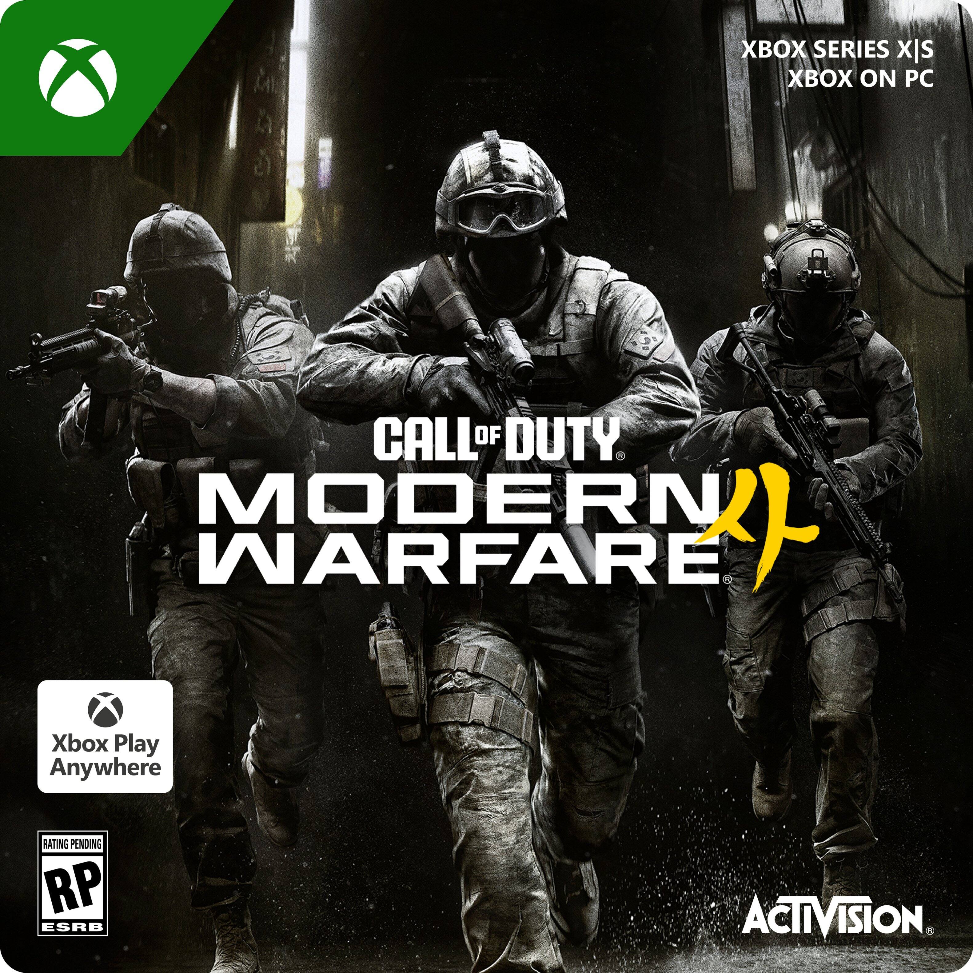 XBOX SERIES X|S  
XBOX ON PC  
CALL OF DUTY MODERN WARFARE  
Xbox Play Anywhere  
RATING PENDING RP ESRB  
ACTIVISION