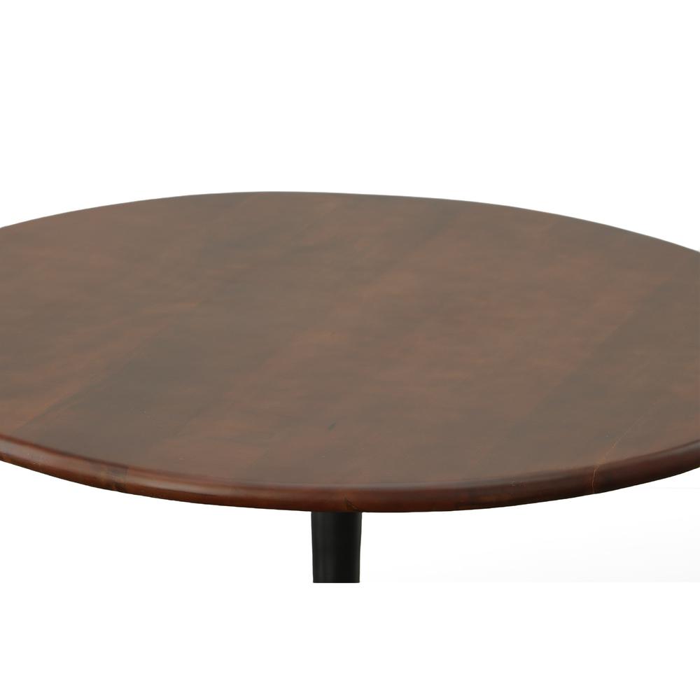 Alt View 3. Carolina Chair & Table - Alden Wood Top 40" Round Dining Table - Elm/Black - Blue.