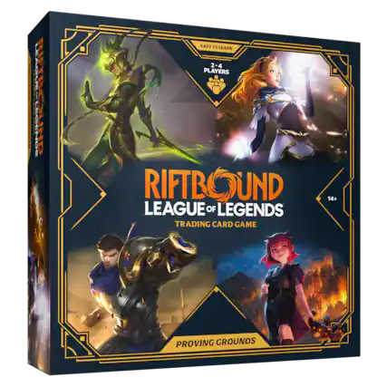 RIFTBOUND LEAGUE OF LEGENDS TRADING CARD GAME
EASY TO LEARN
2-4 PLAYERS
PROVING GROUNDS
14+
