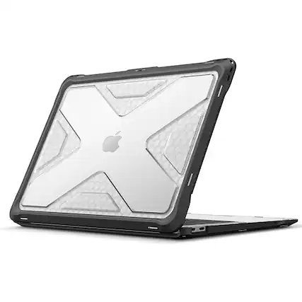 Front. Kitcheniva - MacBook Air 13 Inch Heavy Duty Shockproof Protective Case Crystal Clear - Crystal Clear.