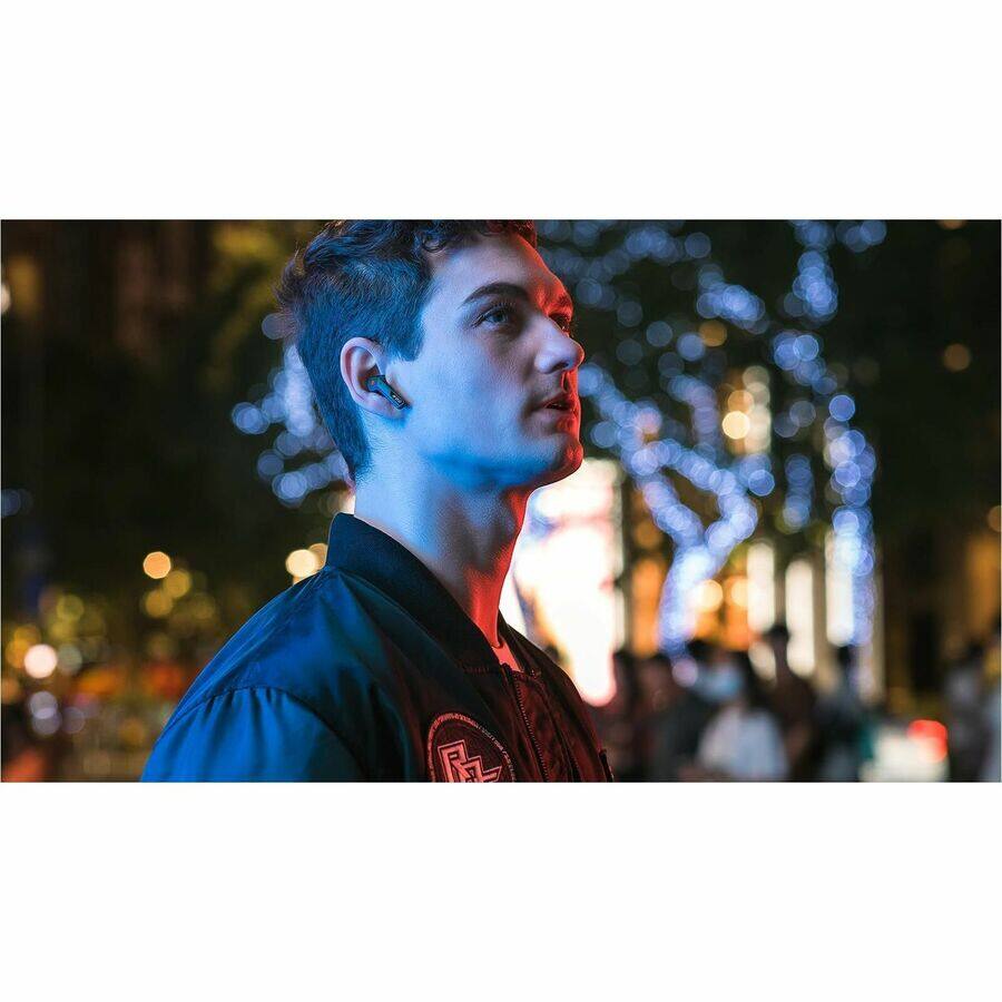 Alt View 5. ASUS - Asus ROG Cetra True Wireless SpeedNova Black - Adaptive Active Noise Cancelation - High-resolution 24-bit 96 kHz audio - Black.