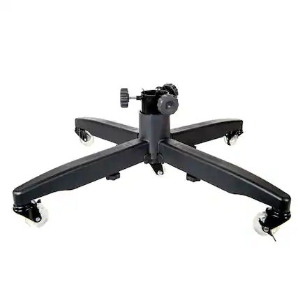Front. Tree Keeper - Adjustable Rolling Christmas Tree Stand for Trees 6'-9' - Black - Black.