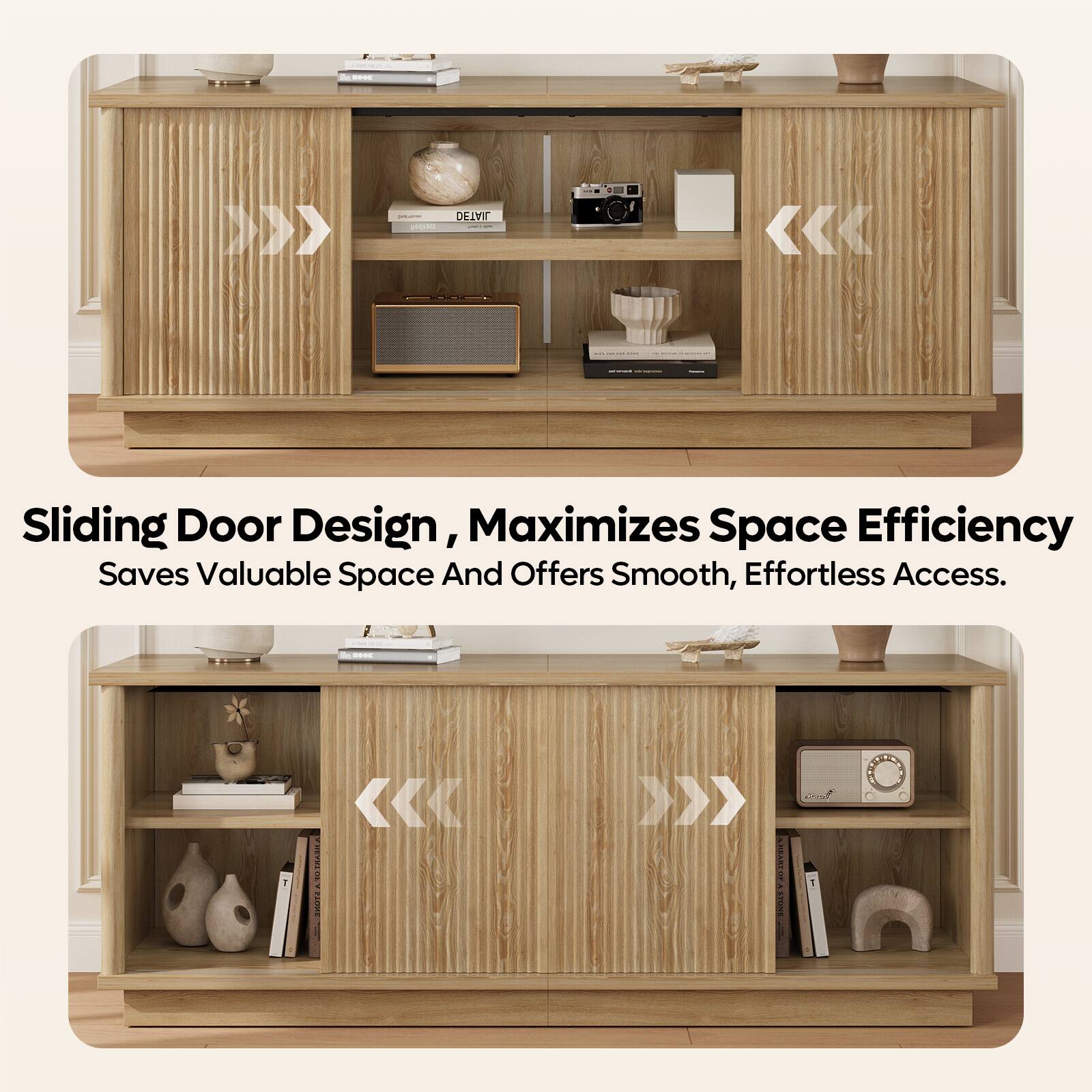 Sliding Door Design, Maximizes Space Efficiency  
Saves Valuable Space And Offers Smooth, Effortless Access.