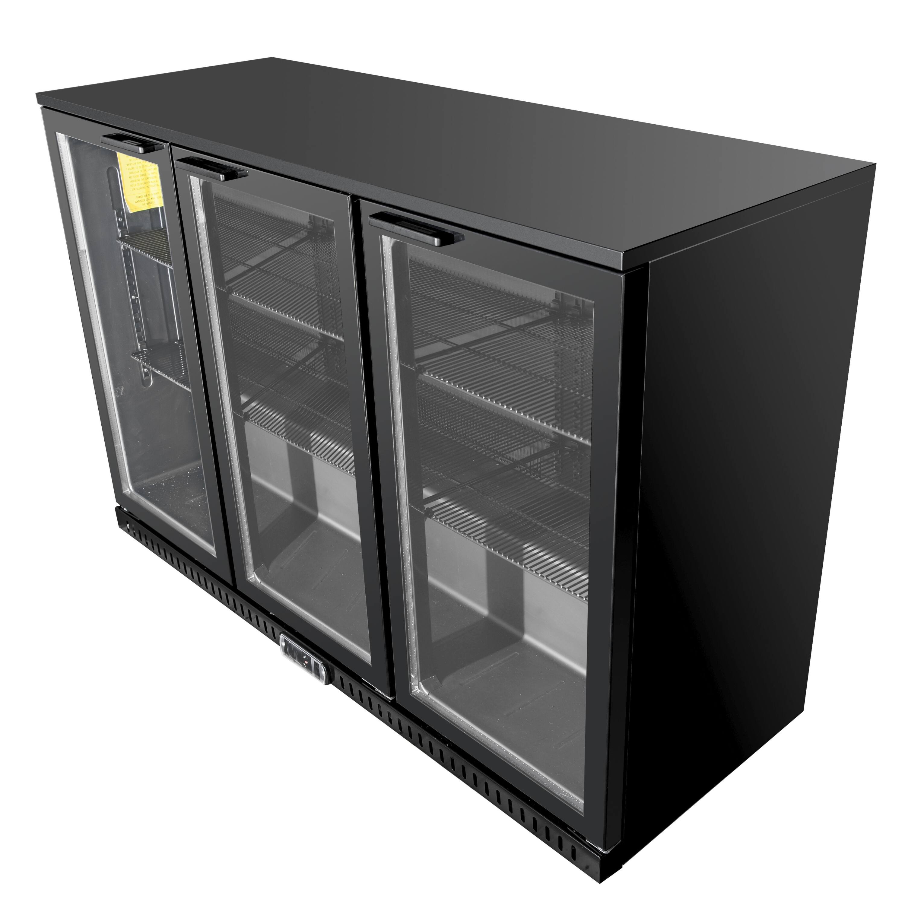 Alt View 5. Equator - Equator Vitlife 11.6 Cu.Ft. Back Bar Fridge, 3 Glass Doors, LED, Beer & Wine Cooler for Bar/Home - Black.