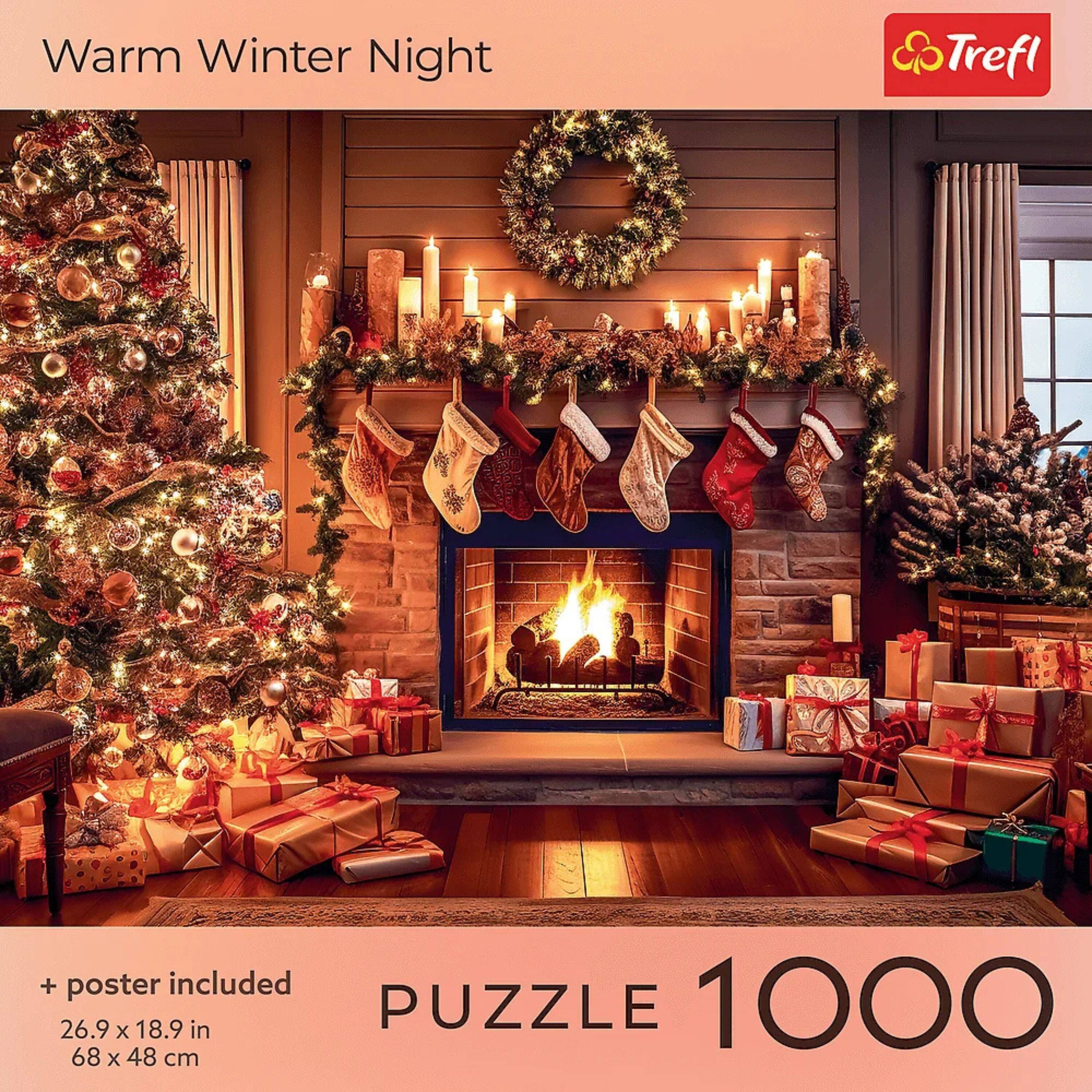 Warm Winter Night

+ poster included

PUZZLE 1000

26.9 x 18.9 in
68 x 48 cm

Trefl