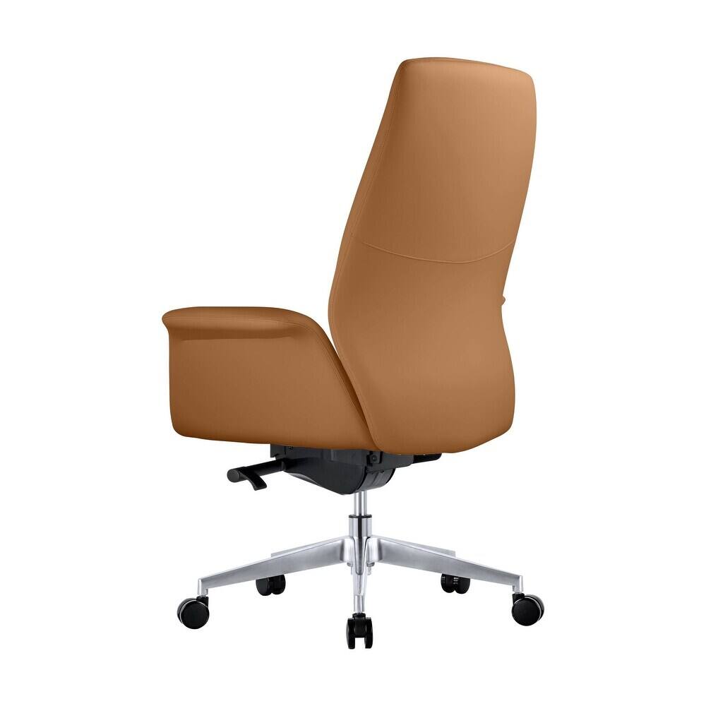 LeisureMod Summit Leather Office Chair - Thumbnail 4