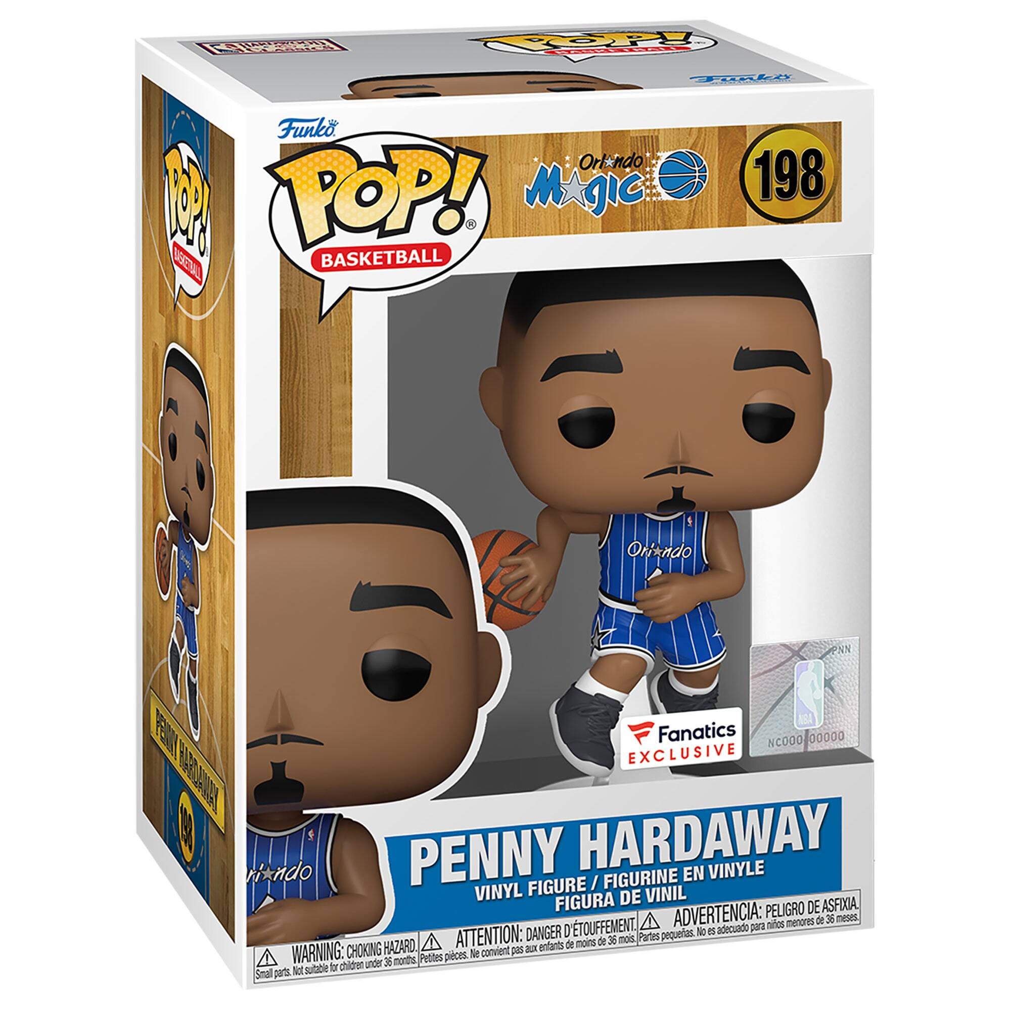 R1 PAN TALA Funko Orlando Magic 1985 Basketball Orlando PNN E Fanatics NCO0D 00000 R EXCLUSIVE SALIA Orlando Penny Hardaway Vinyl Figurine / Figura de Vinil Peligro de Asfixia / Toxiqueurment, Avertissement: Para menores de 36 meses / Danger: De petits peces. M convient os enfants under 36 mois / Nid subble A Small parts.