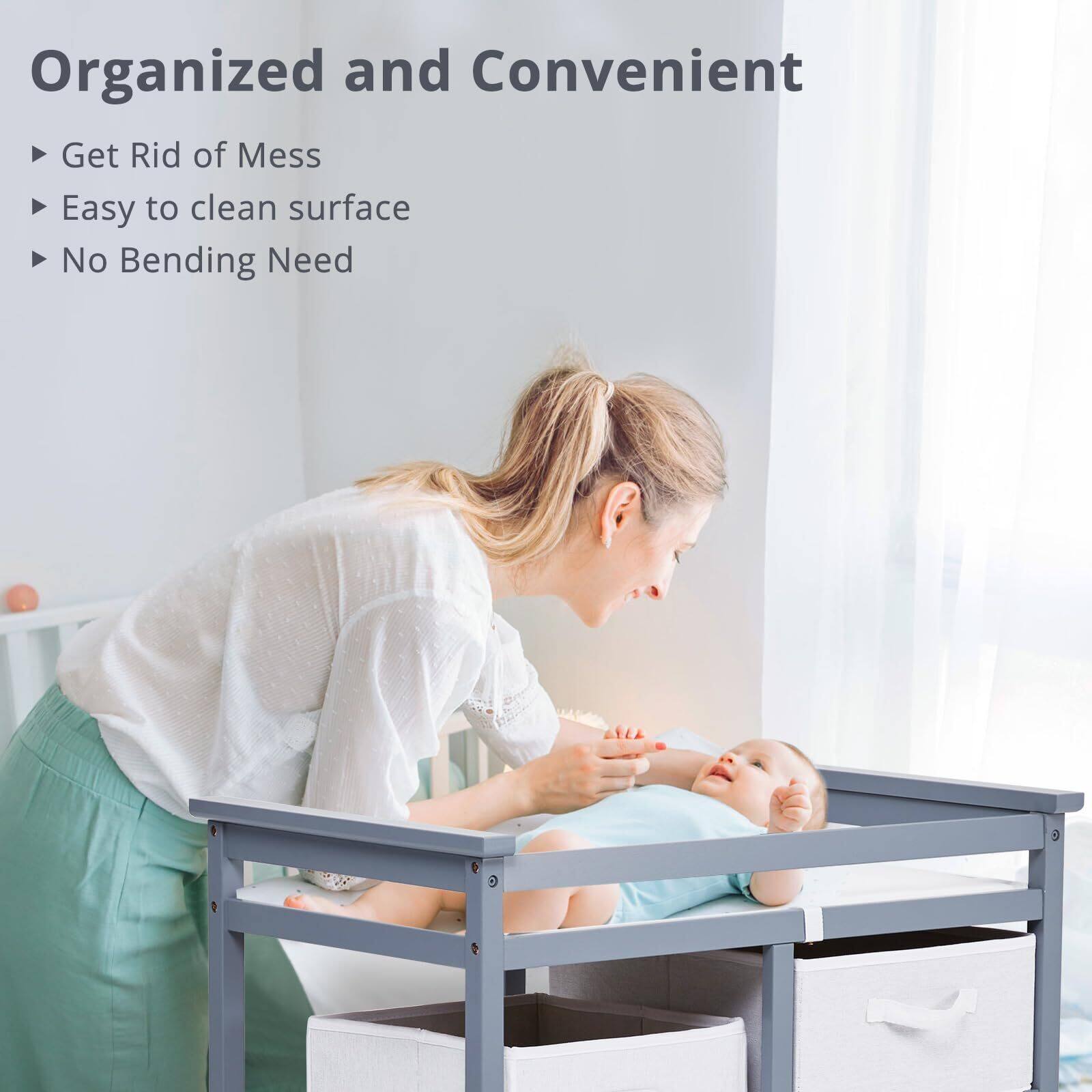 Organized and Convenient

- Get Rid of Mess
- Easy to clean surface
- No Bending Need