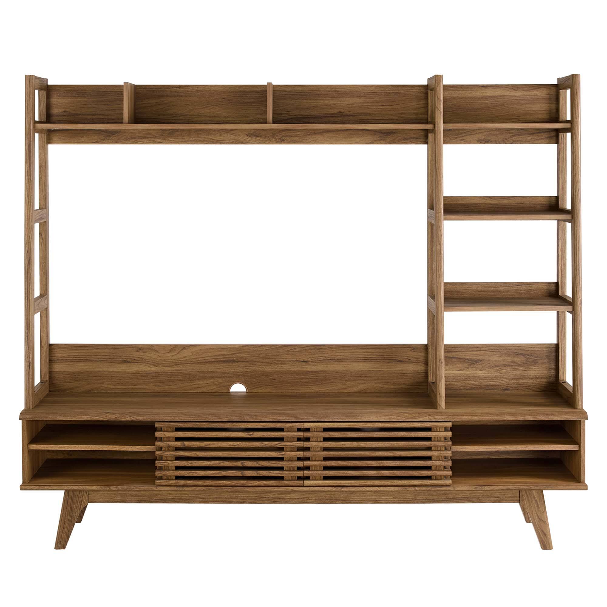 Back. Modway - Render TV Stand Entertainment Center by Modway - Walnut.