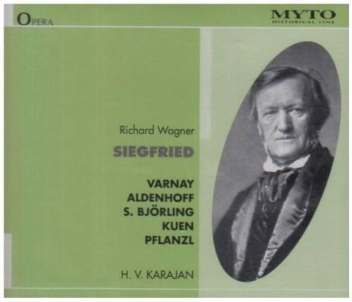 Richard Wagner  
SIEGFRIED  

VARNAY  
ALDENHOFF  
S. BJÖRLING  
KUEN  
PFLANZL  

H. V. KARAJAN  

MYTO  
HISTORICAL LINE