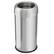 Front. iTouchless - 16 Gallon Round Open Top Stainless Steel Kitchen Trash Can with Dual AbsorbX Odor Filters - Silver.