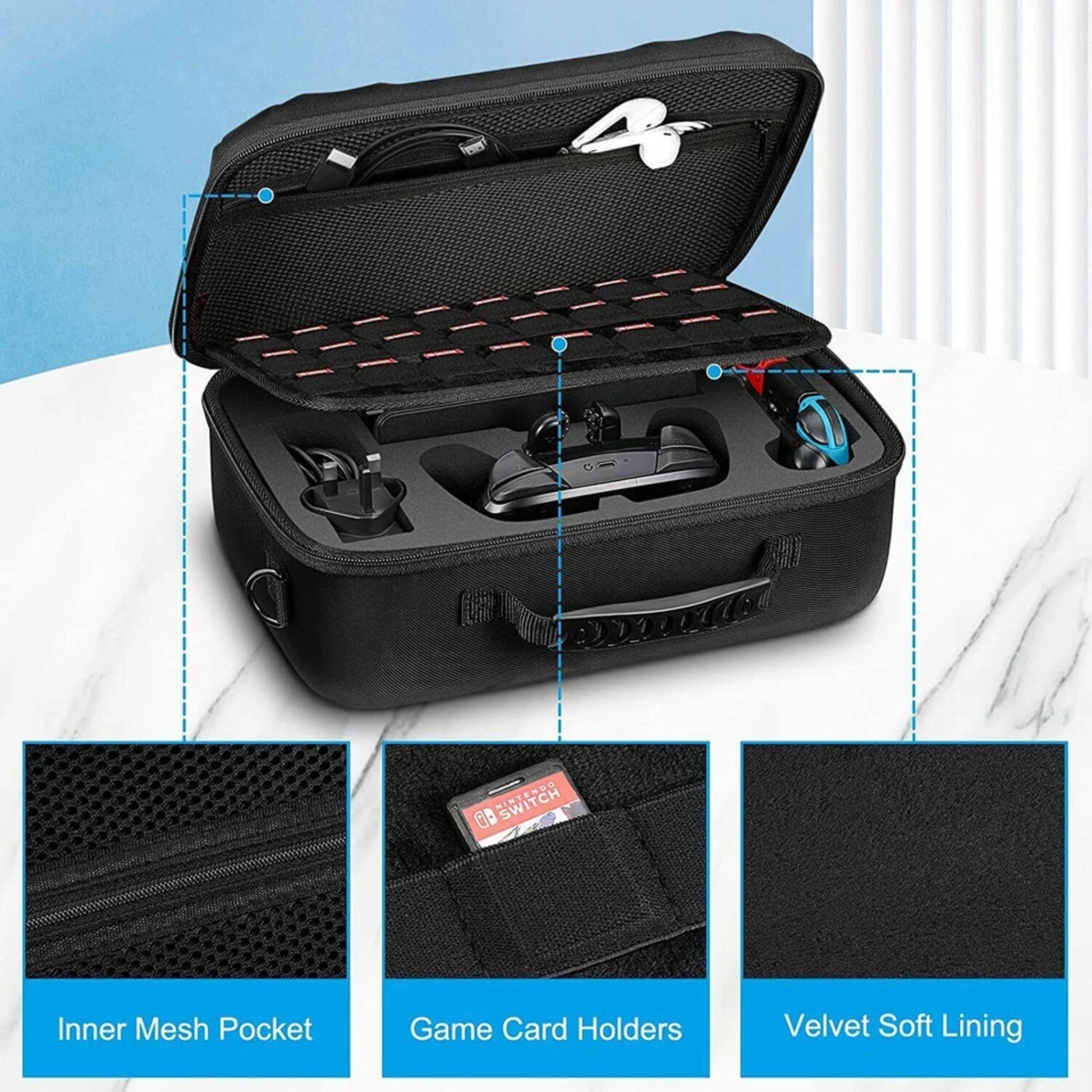 HPO MIN SWITCH 00 Inner Mesh Pocket Game Card Holders Velvet Soft Lining