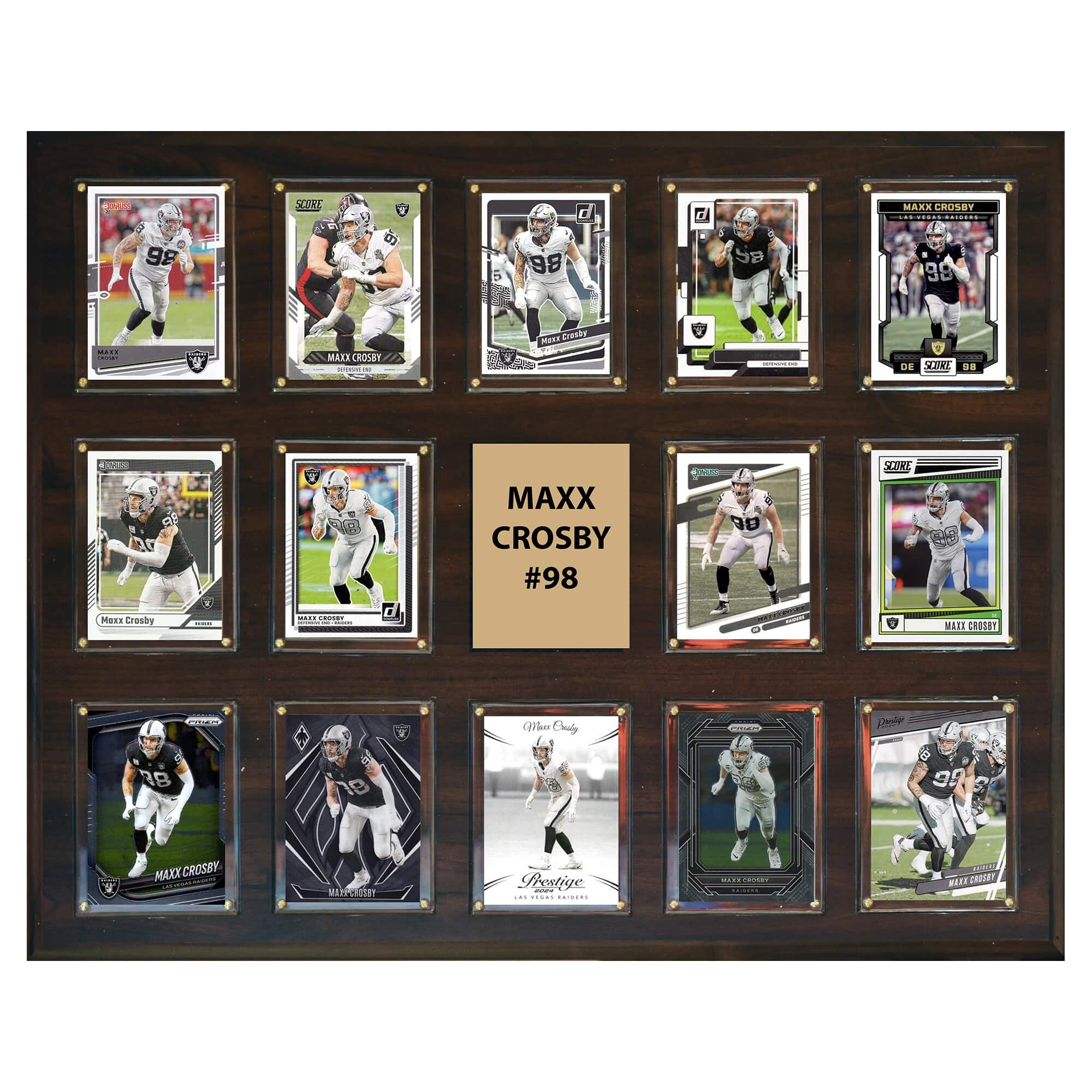 "C&I Collectibles - Maxx Crosby Las Vegas Raiders 16"" x 20"" Trading Card Plaque - Multicolor" price history on PriceWatchPro