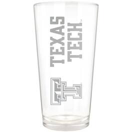 Great American Products - Texas Tech Red Raiders Etched 16oz. Vertical Rally Cry Pint Glass - Multicolor