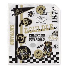 Pegasus - Colorado Buffaloes 60" x 70" Loco Fan Ultra Cozy Sherpa Blanket - Multicolor