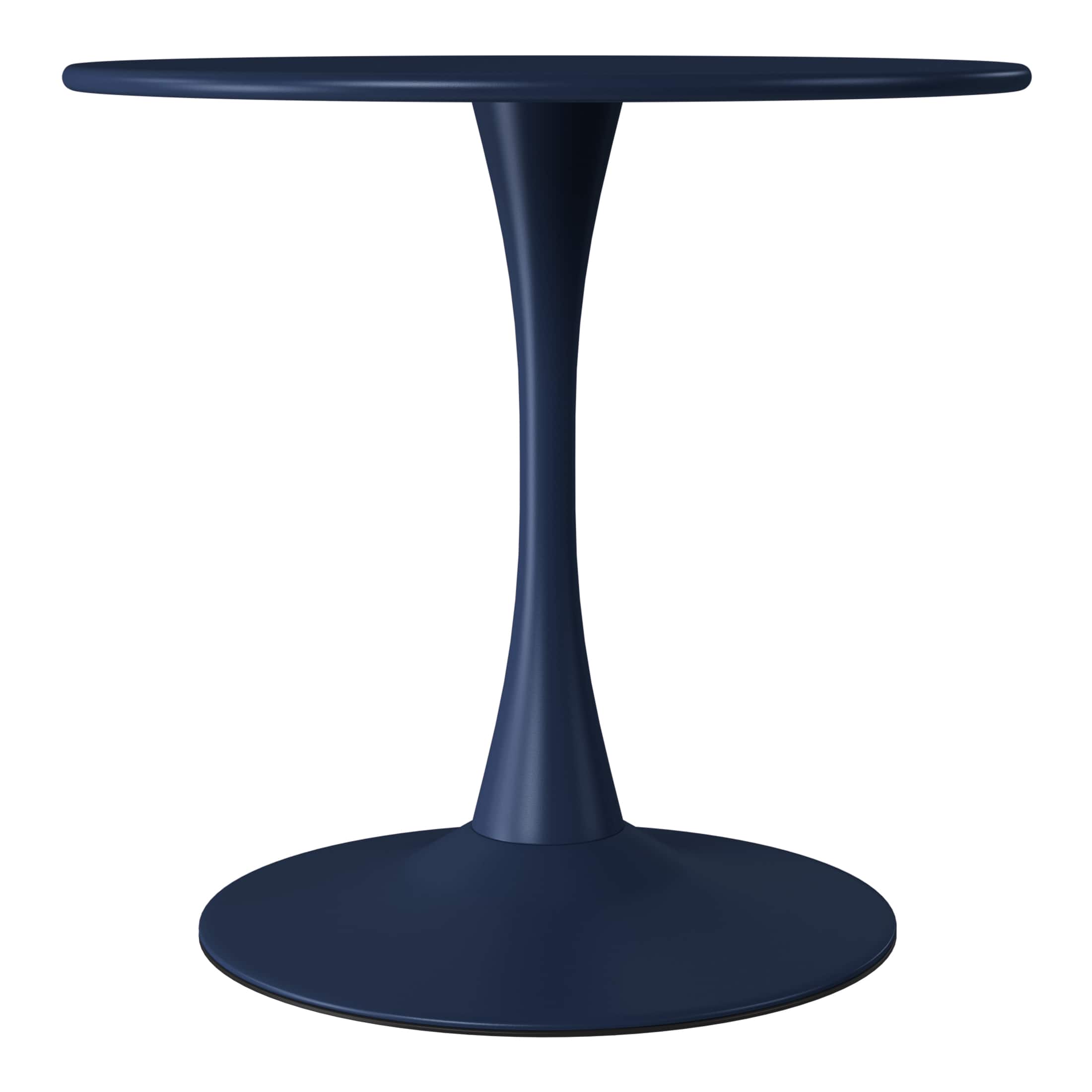 "WestinTrends - Playa 31.5"" Round Outdoor Indoor Metal Cocktail Dining Table - Navy Blue" price history on PriceWatchPro