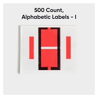 500 Count, Alphabetic Labels - I