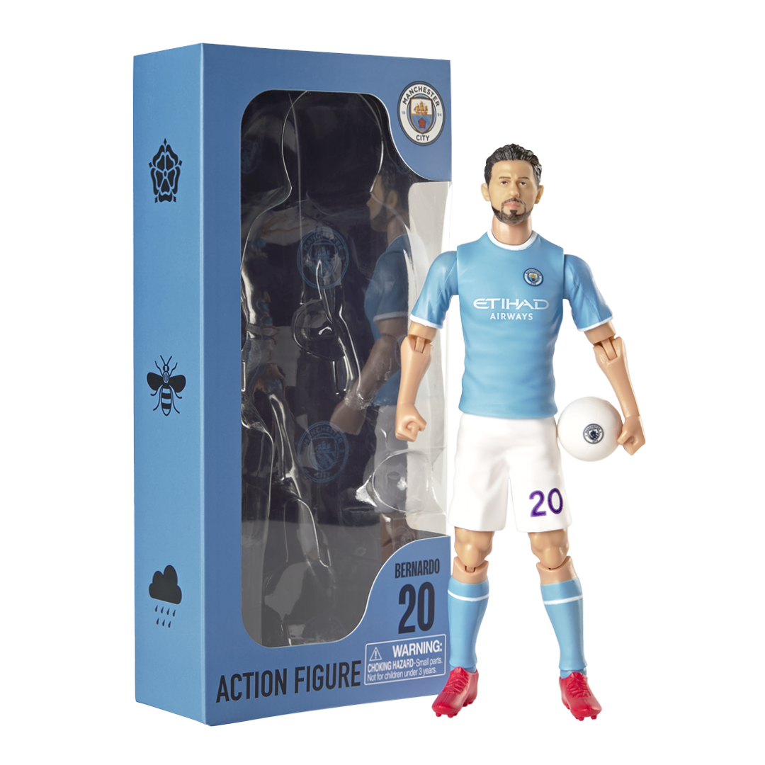 Banbo Toys SOCKERS Manchester City F.C. Bernardo Silva 8" Collectible Soccer Action Figure