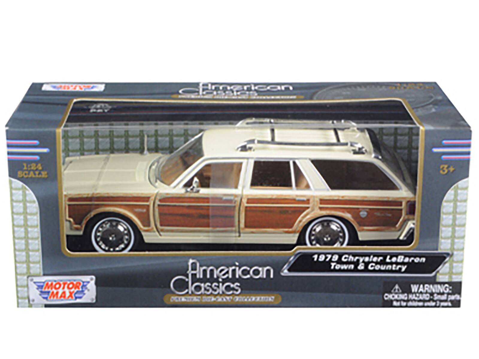 Ceramic American 1:24 SCALE 3+ MOTOR MAX American Classics CATIN TO0 onGo 1979 Chrysler LeBaron Town & Country WARNING: CHOKING HAZARD - Small parts. Not for children under 3 years.