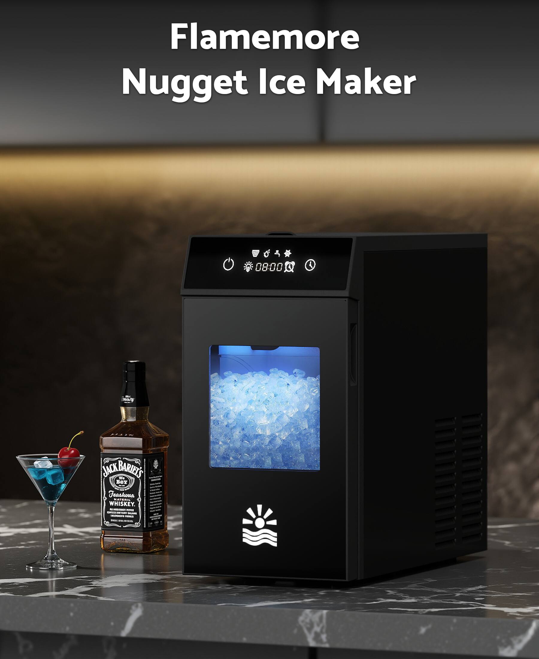 Flamemore Nugget Ice Maker

08:00

-n_o JACK BARRELLS - Ber Feashona PACCN WHISKEY.