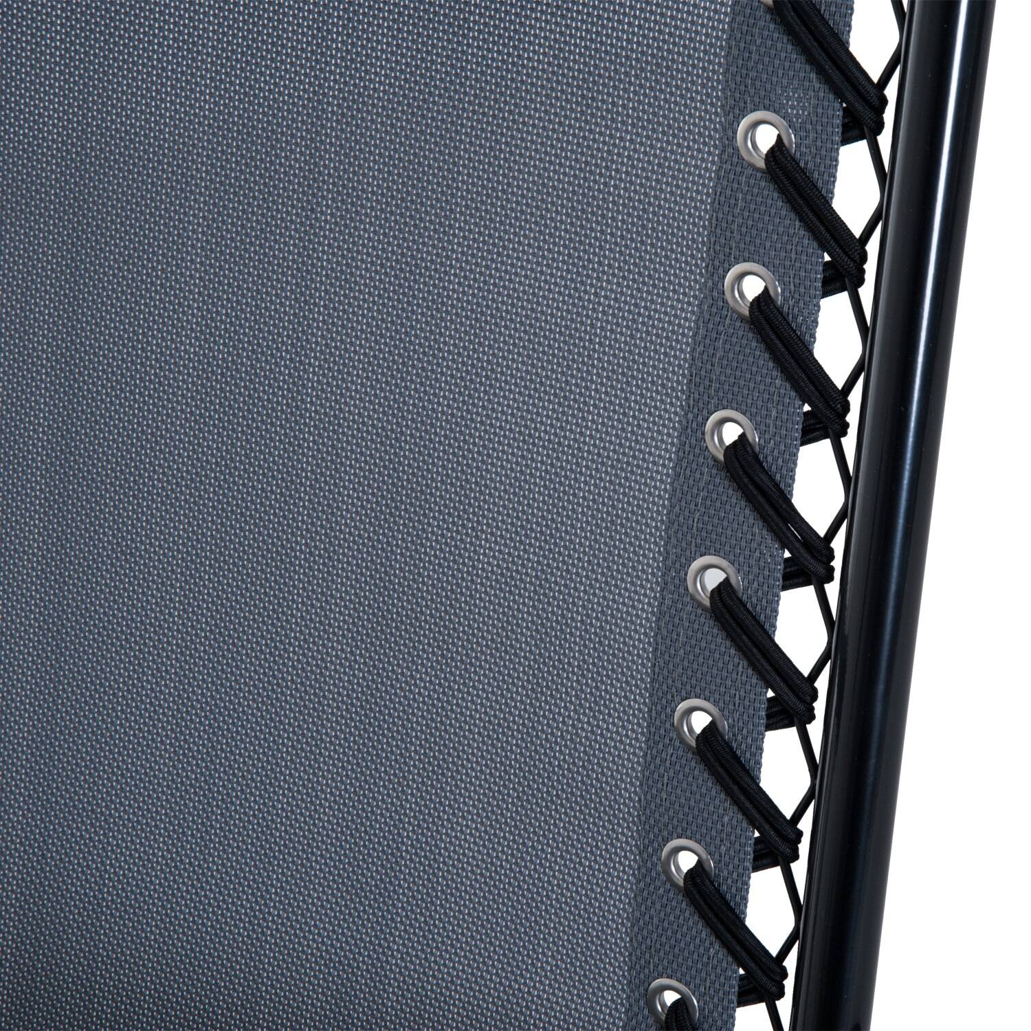 Alt View 8. Outsunny - Outdoor Folding Rocking Chair Patio Table Seating Set - Grey.