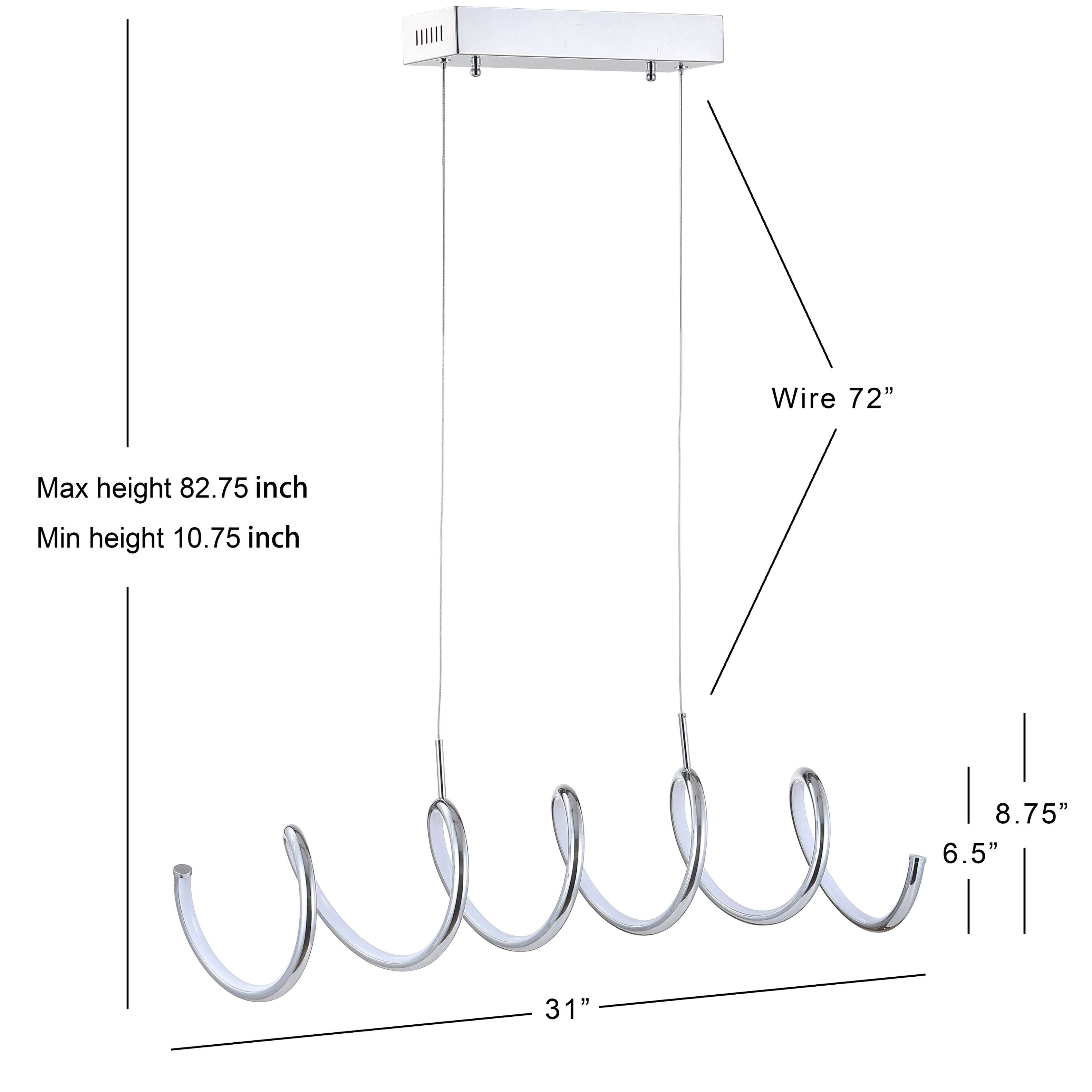 Wire 72"  
Max height 82.75 inch  
Min height 10.75 inch  
8.75"  
6.5"  
31"
