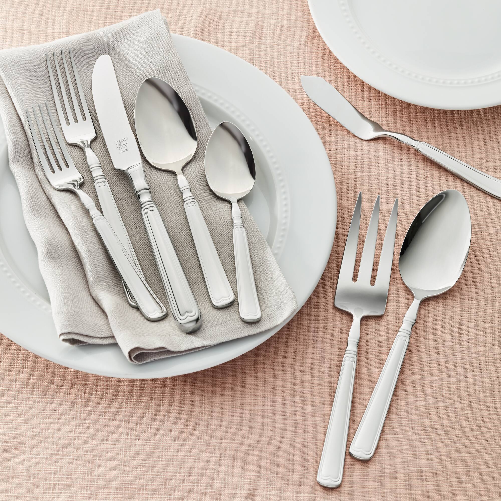 Alt View 3. ZWILLING - ZWILLING Vintage 1876 23-pc 18/10 Stainless Steel Flatware Set - Stainless Steel.