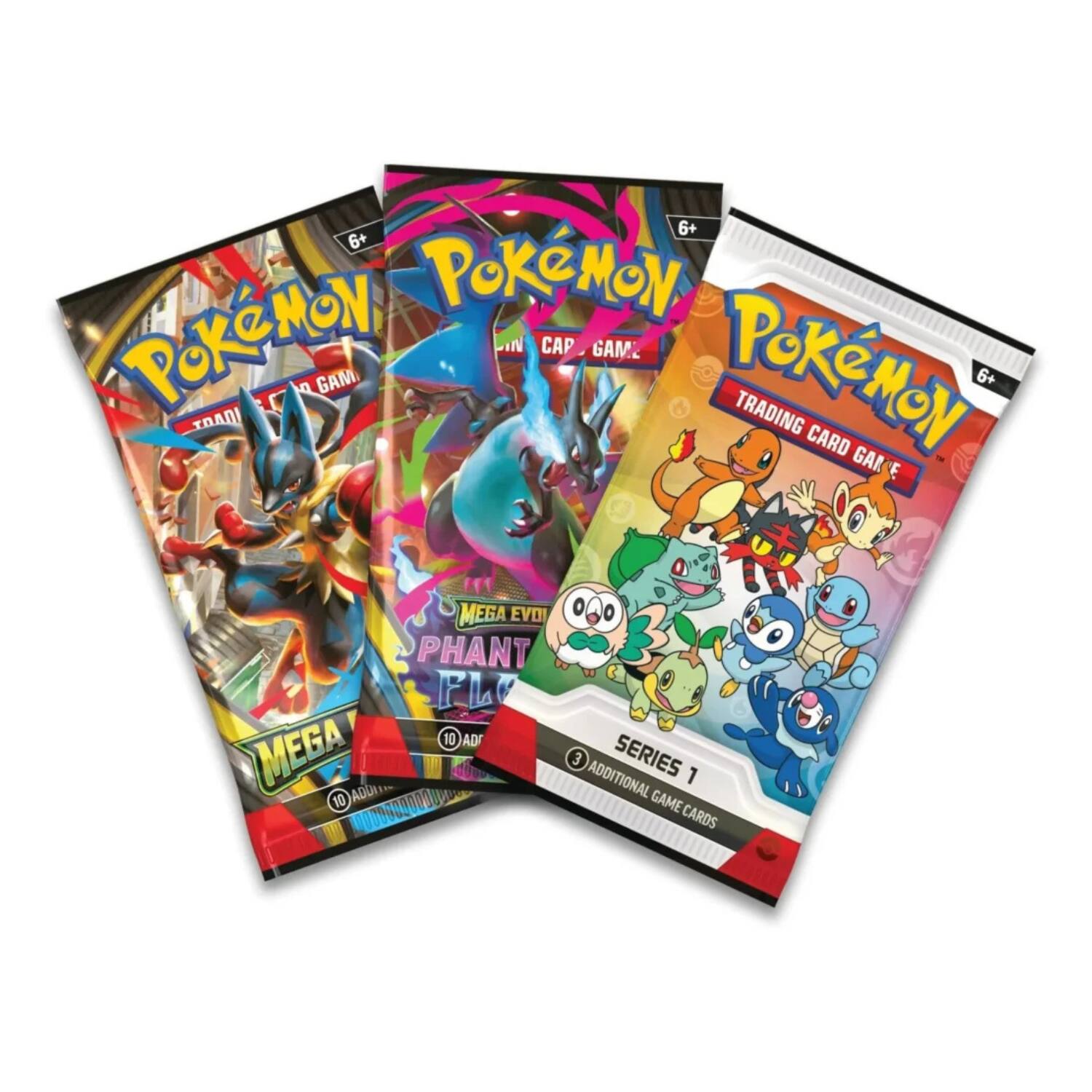 6+ Pokémon Trading Card Game: Pokémon Trading Card Game: Pokémon Trading Card Game: Mega Evolution Phantasm: Mega Evolution Phantasm: Series 1: 10 Additional Game Cards