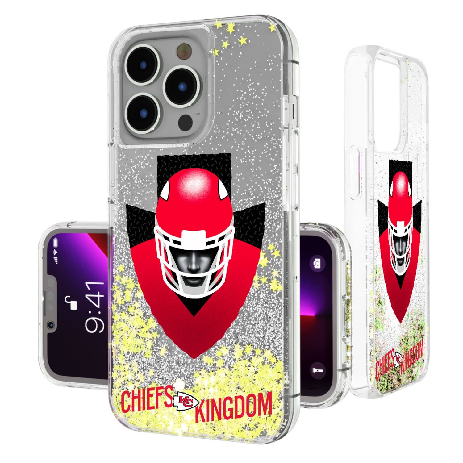 Keyscaper - NFL - Kansas City Chiefs iPhone Glitter Case - 13 - Multicolor