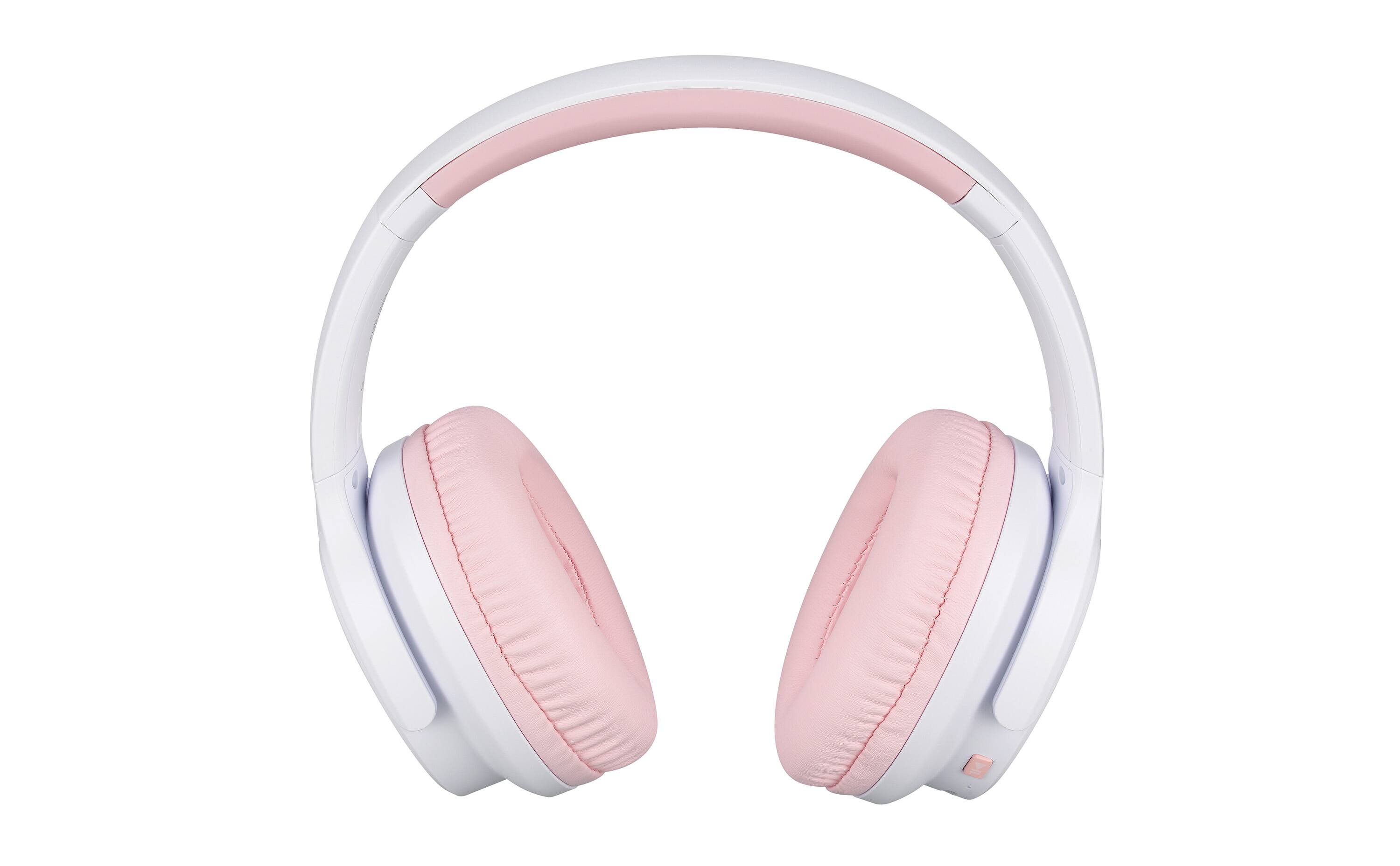 Alt View 1. eKids - eKids Barbie Wireless Headphones for Kids, Bluetooth Headphones for School, Home, or Travel - Pink.