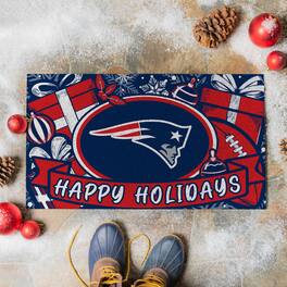 Evergreen Enterprises - 28" x 16" Happy Holidays Christmas Turf Door Mat - Multicolor