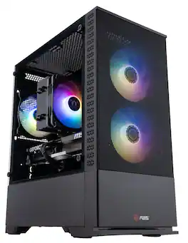 ADVANCED BATTLESTATIONS - ABS Cyclone Ruby Gaming PC - Windows 11 - AMD Ryzen 7 9700X - GeForce RTX 5070 - 32GB DDR5 6400 - 1TB - Black