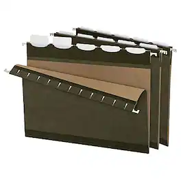Pendaflex - Ready-Tab 5-Tab Reinforced Hanging File Folders, Letter Size, 25/Box (42590) - Green